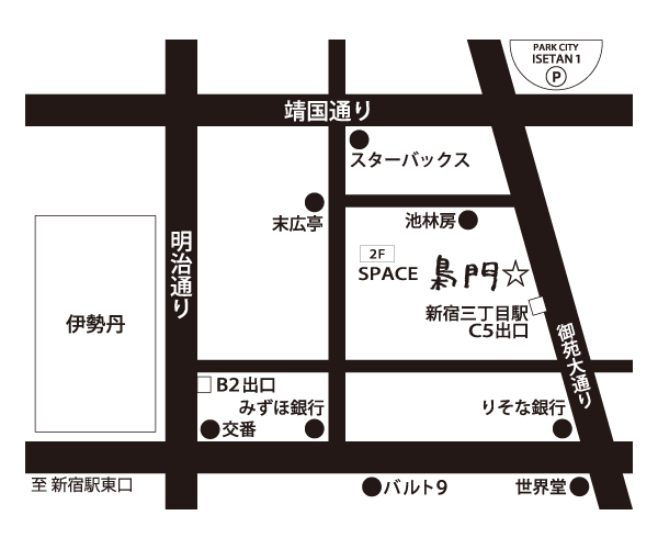 SPACE 梟門 地図_SPACE 梟門